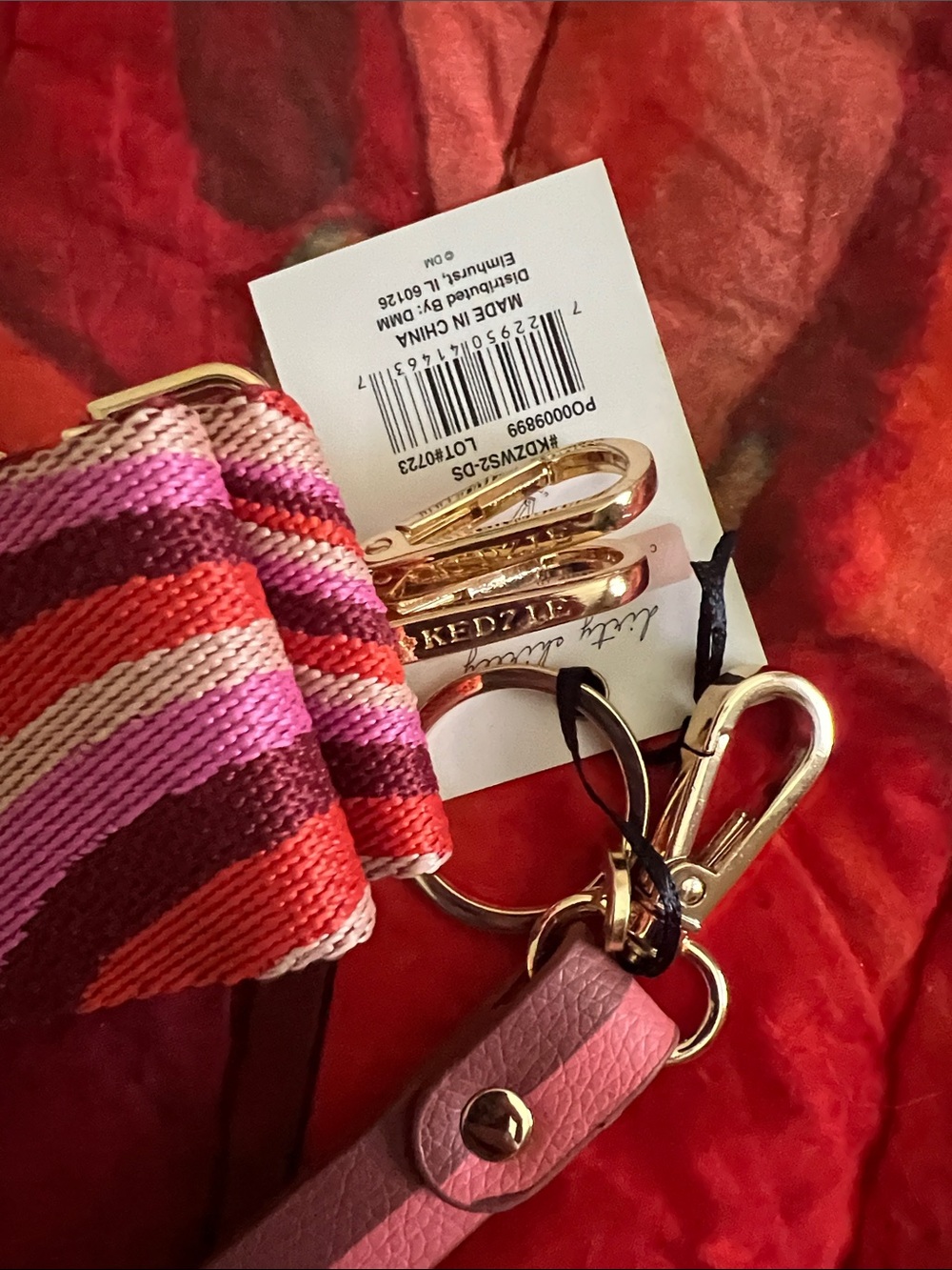 NWT KEDZIE matching adjustable guitar bag strap and wristlet/wallet strap - Picture 5 of 6